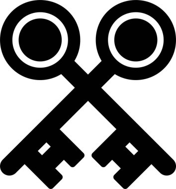 Anahtar simgesi, vektör illüstrasyonu