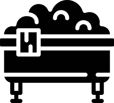 Otel ve servis satırı vektör simgesi. 