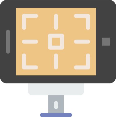 Video simgesi, basit vektör illüstrasyonu 