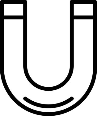 Mıknatıs Web simgesi basit illüstrasyon