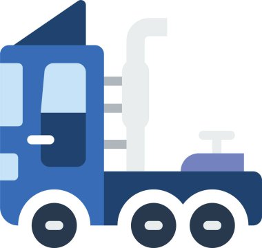 Beyaz arkaplanda kamyon simgesi çizimi