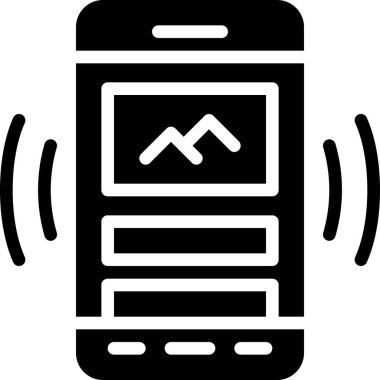 Resim İçeriği simgesi, vektör illüstrasyonu