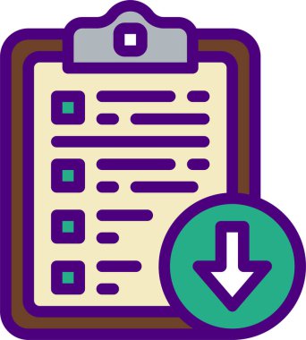 Pano simgesinin vektör illüstrasyonu 