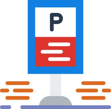 Park hizmetleri satır vektörü simgesi.