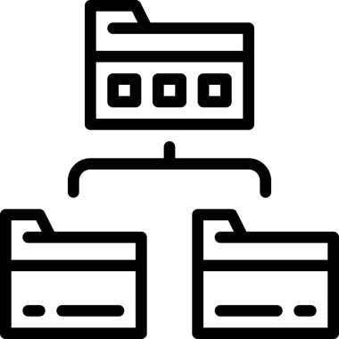 Dizin Aktarım simgesi, vektör illüstrasyonu