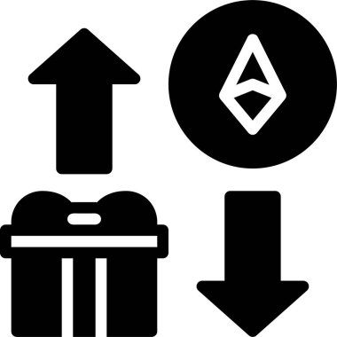 Kripto Aktarım vektör çizimi 