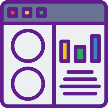 Beyaz arkaplanda basit vektör simgesi