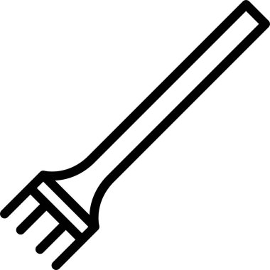 çatal ve bıçak düz vektör simgesi