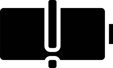 pil simgesi, vektör illüstrasyonu