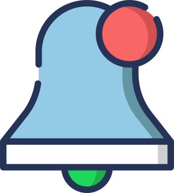 Alarm çanı simgesi. vektör illüstrasyonu 