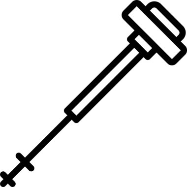 Çekiç. Web simgesi basit illüstrasyon