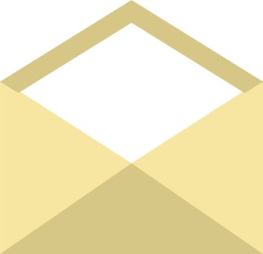 Zarf basit vektör simgesi