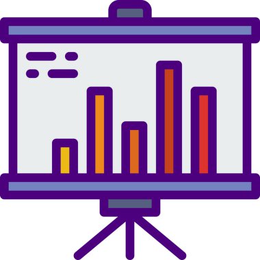 Beyaz arkaplanda basit vektör simgesi