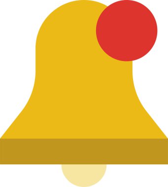 Beyaz arkaplan üzerindeki bildirim vektörü illüstrasyonu