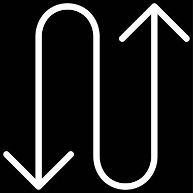 ok simgesi, vektör illüstrasyonu 