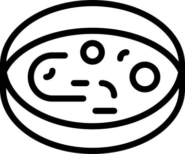 yiyecek ve içecek satırı vektör simgesi.