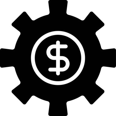 Ayarlar simgesi, basit vektör illüstrasyonu 