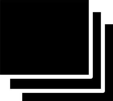 Katman simgesi, basit vektör illüstrasyonu 