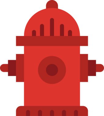 Yangın musluğu. Web simgesi basit illüstrasyon