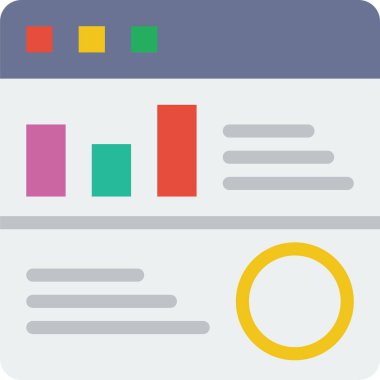 Beyaz arkaplanda basit vektör simgesi