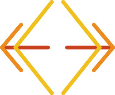 Bir yüzün sarı ve siyah ikonunun vektör çizimi