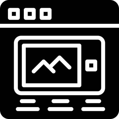 Web tasarım vektörü simgesi