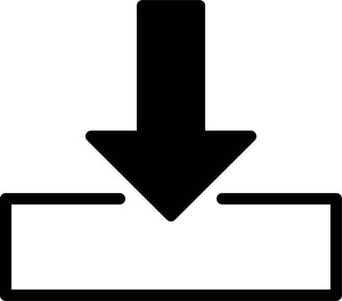 Simge indir, vektör illüstrasyonu