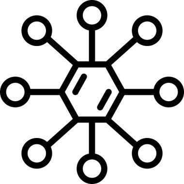 Beyaz arkaplanda diyagram çizgi vektör simgesi 