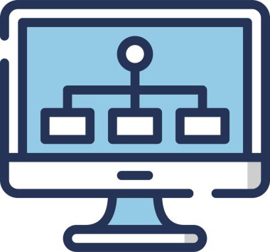 Beyaz arkaplanda diyagram çizgi vektör simgesi 