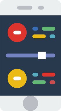 Ayarlar simgesi, basit vektör illüstrasyonu 