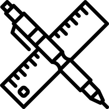 okul ve eğitim çizgisi vektör simgesi.