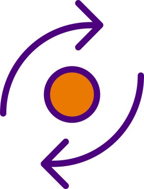 Gezegenin yörüngesinin vektör çizimi