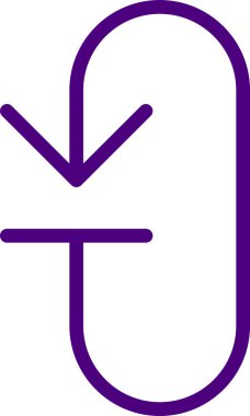 Çözüm için pembe harfin vektör illüstrasyonu