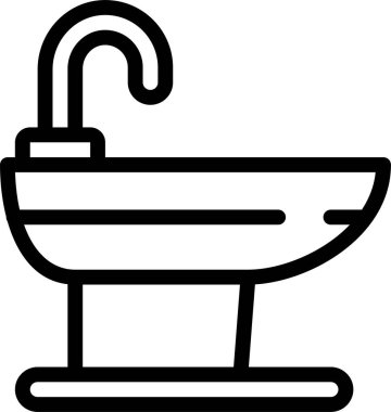 Tuvalet simgesi, vektör illüstrasyonu