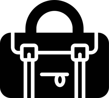 Spor Çantası simgesi, vektör illüstrasyonu