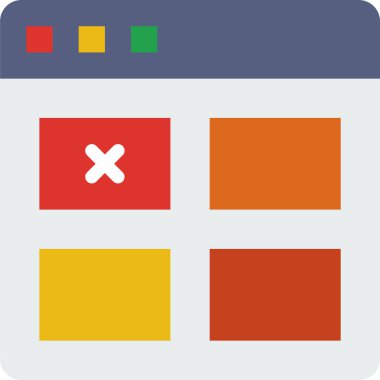 Simge, vektör illüstrasyonunu sil