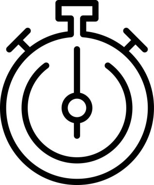 Kronometre simgesi beyaz arkaplanda izole edildi