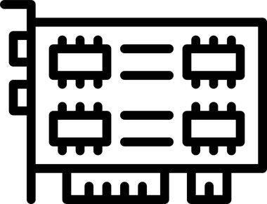 Video simgesi, basit vektör illüstrasyonu 