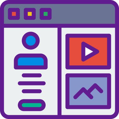 seo ve web simgelerinin vektör illüstrasyonu