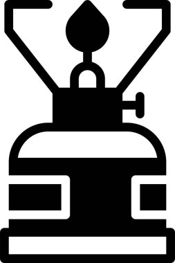 Gaz Işığı çizgi vektör simgesi.