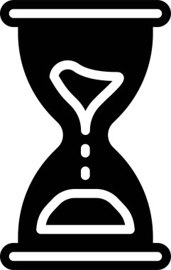 Kum saati. Web simgesi basit illüstrasyon