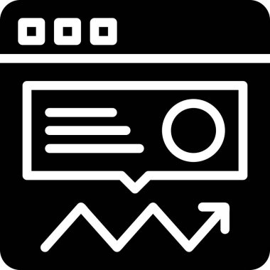 Beyaz arkaplanda basit vektör simgesi