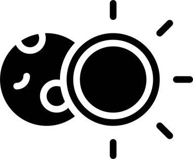 Güneş. Web simgesi basit illüstrasyon