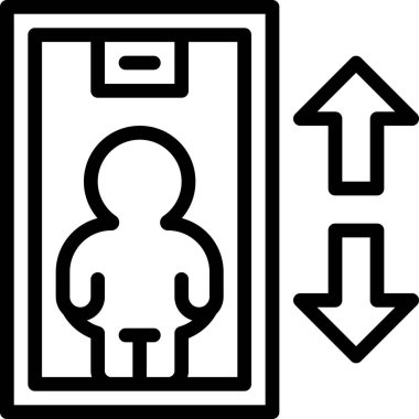 Asansör vektör resimleme arkaplanı