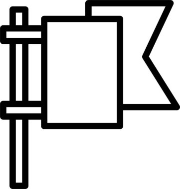 bayrak simgesi, vektör illüstrasyonu