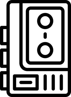 Bilim ve teknoloji çizgi vektör simgesi.