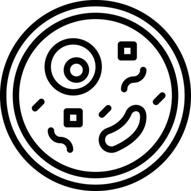 Laboratuar Örnek simgesi, renk vektörü illüstrasyonu  