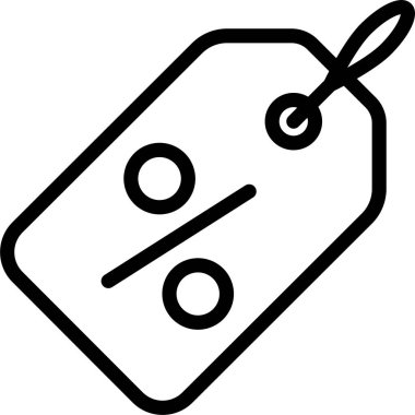 İndirim etiketi simgesi. Alışveriş sembolü. vektör illüstrasyonu 