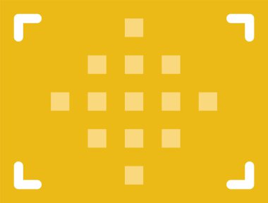 Beyaz arkaplanda izole edilmiş bir kameranın vektör çizimi