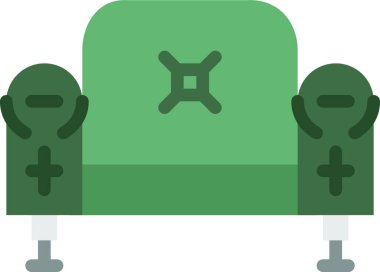 sandalye simgesi, basit vektör tasarımı 